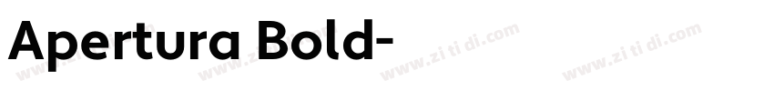 Apertura Bold字体转换
